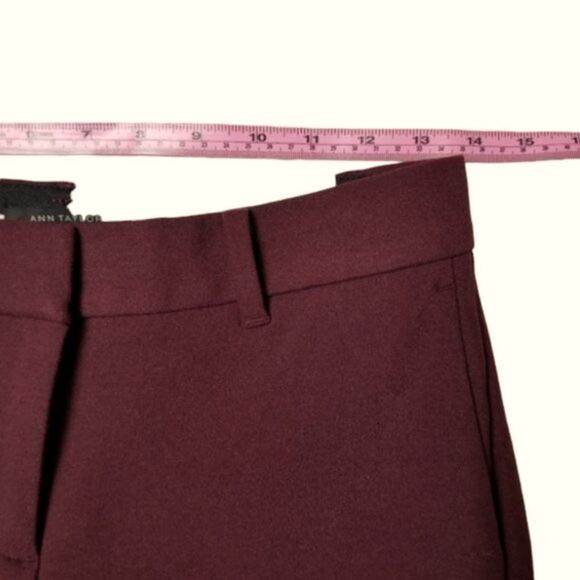 NWT Ann Taylor Curvy Fit Mid Rise Straight Leg Pants 0 Petite - Picture 5 of 8